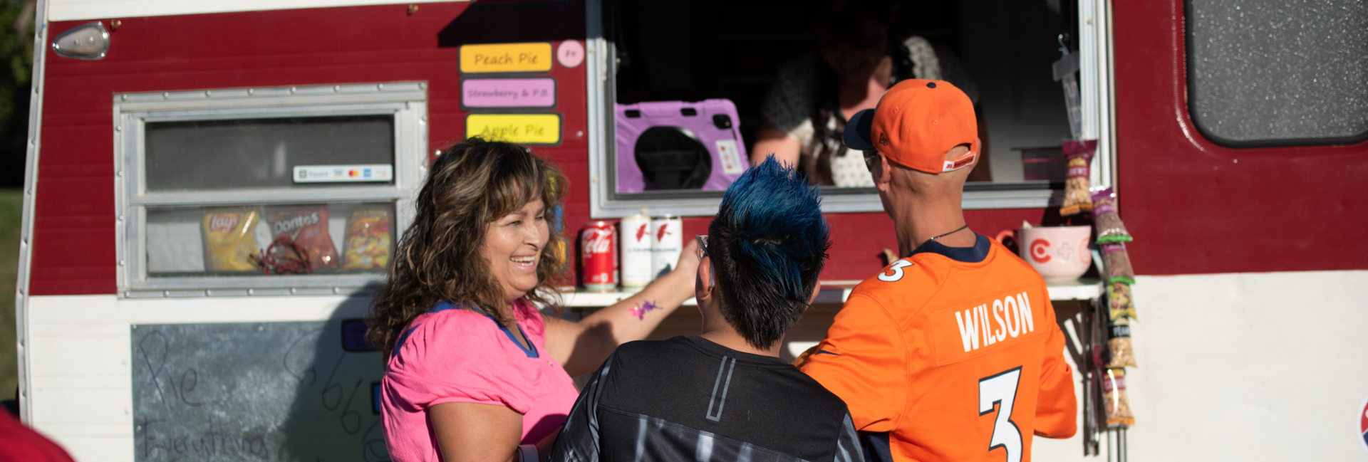 Family at a Food Truck