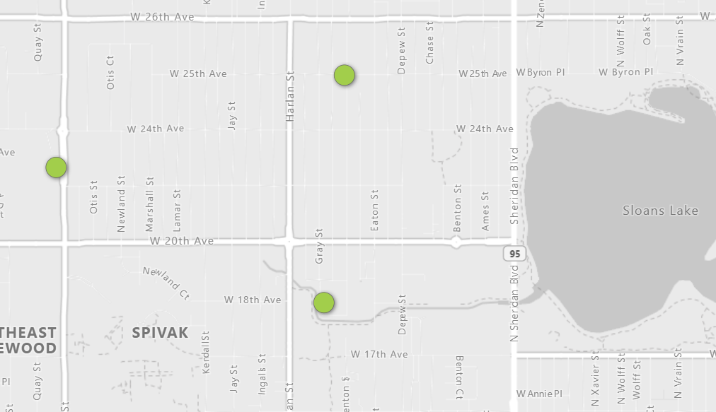 Air Monitor Locations in Edgewater