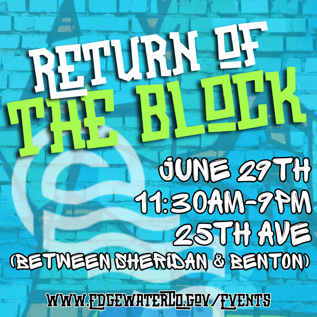 Return of the Block Event Flyer